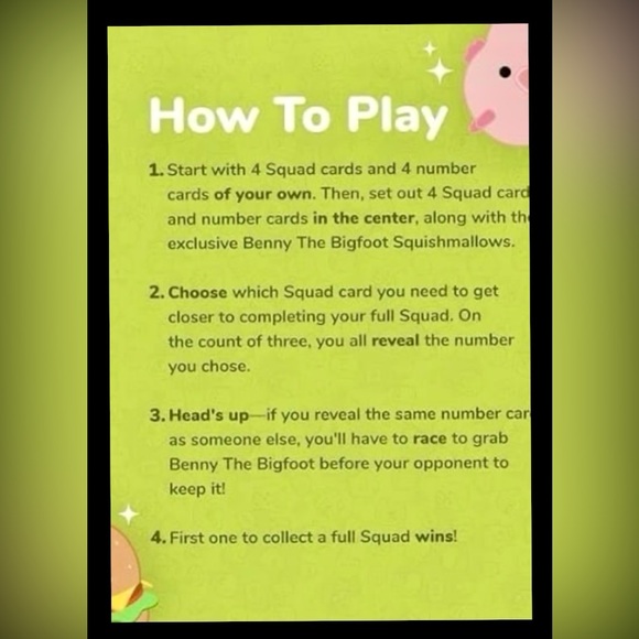 Squishmallow
Take4, The Fast-Paced Family Game ~ Featuring Benny! NIB. - Picture 2 of 12